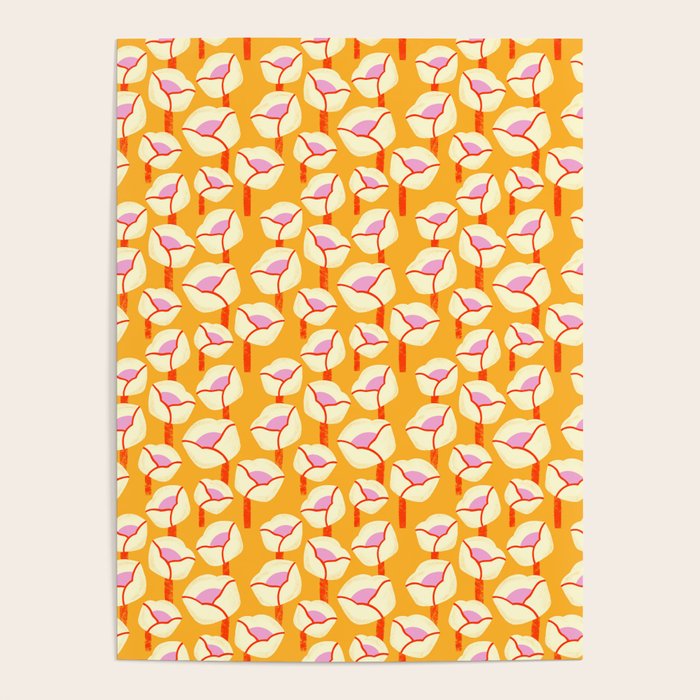 Chunky Blooms Pattern Poster Gallery Image 4