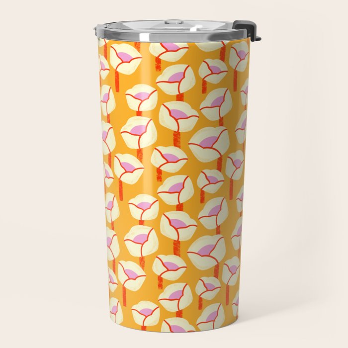 Chunky Blooms Pattern Travel Mug Gallery Image 2