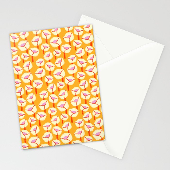 Chunky Blooms Pattern Stationery Card Gallery Image 2