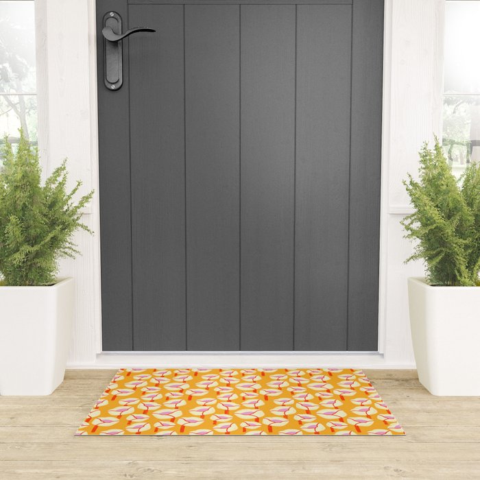Chunky Blooms Pattern Welcome Mat Gallery Image 3