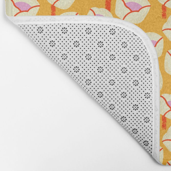Chunky Blooms Pattern Bath Mat Gallery Image 2