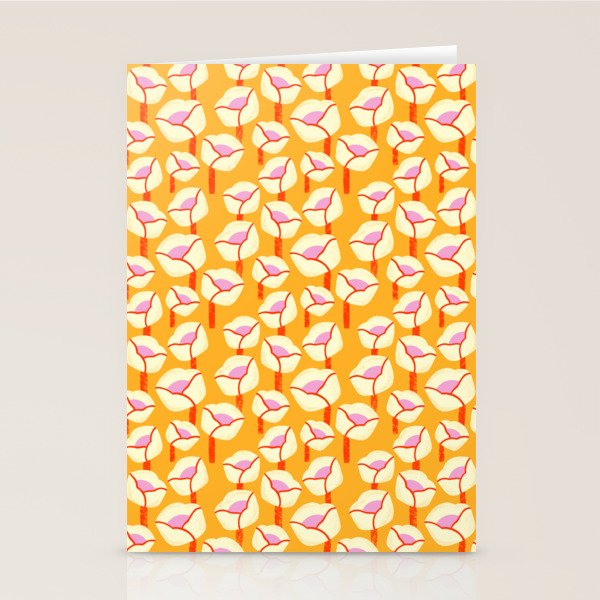 Chunky Blooms Pattern Stationery Card Gallery Image 2