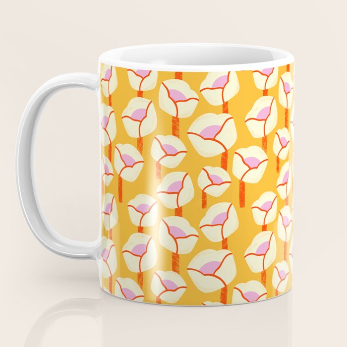 Chunky Blooms Pattern Coffee Mug Gallery Image 3