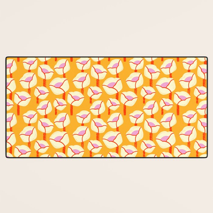 Chunky Blooms Pattern Desk Mat Gallery Image 3