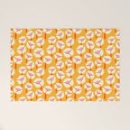 Chunky Blooms Pattern Welcome Mat Gallery Image 1