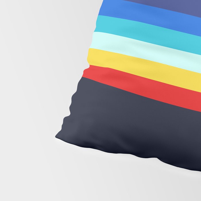 Classic 80s Video Game Retro Stripes Pixel Drops - Ayakazu Pillow Sham Gallery Image 4