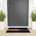 Classic 80s Video Game Retro Stripes Pixel Drops - Ayakazu Welcome Mat Gallery Image 3