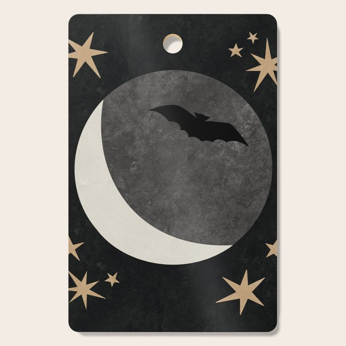 Halloween Bat and Moon Cutting Board Gallery Image 1