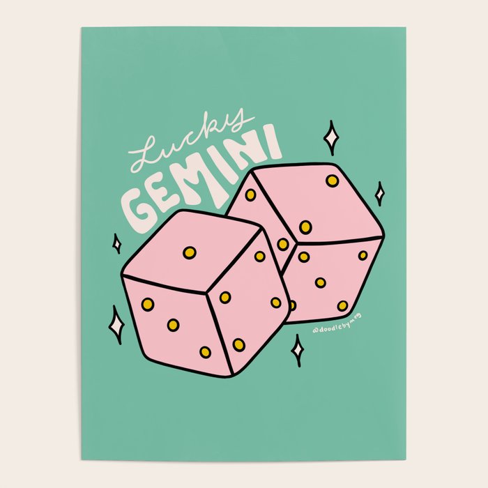 Gemini Dice Poster Gallery Image 4