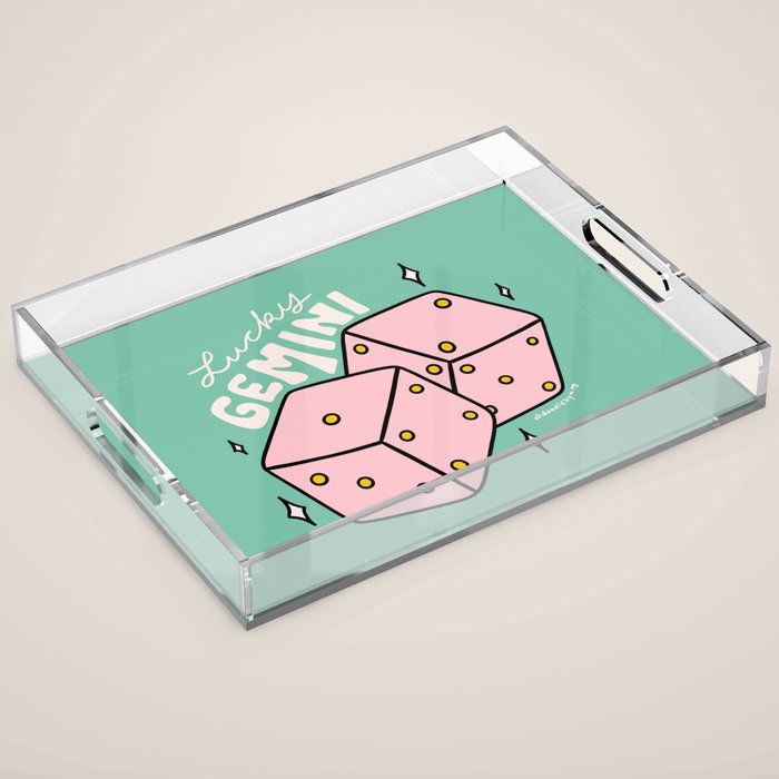 Gemini Dice Acrylic Tray Gallery Image 1