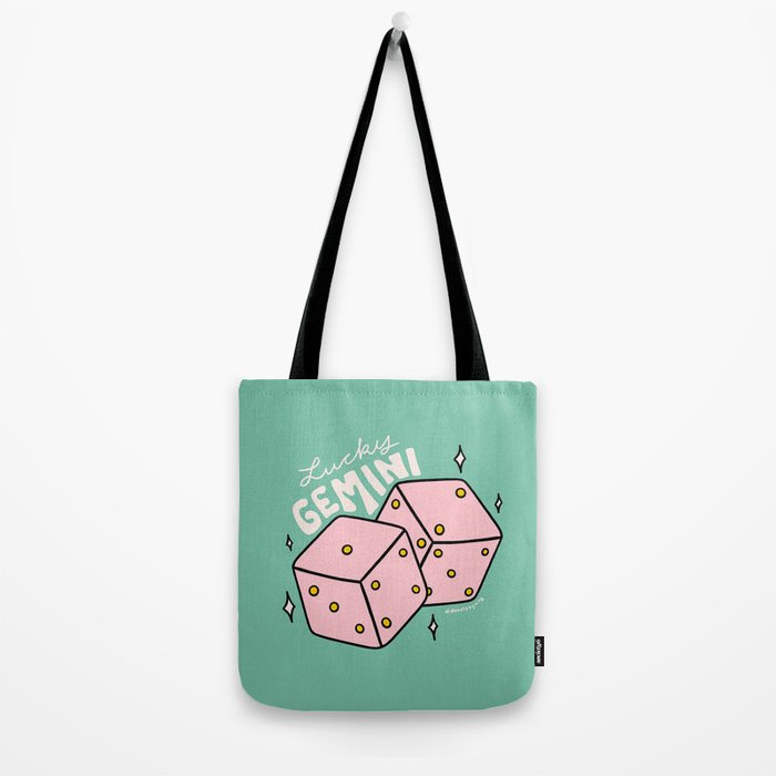 Gemini Dice Tote Bag Gallery Image 2