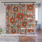 Flower Market Amsterdam, Abstract Modern Floral Print Wall Mural Gallery Image 1