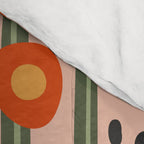 Flower Market Amsterdam, Abstract Modern Floral Print Comforter Gallery Image 4