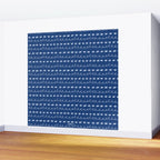 Abstract Cookie Pattern Doodle in Navy & Sky Blue Wall Mural Gallery Image 2