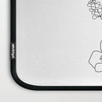 Small Wildflowers Minimalist Line Art Laptop Sleeve Gallery Image 3
