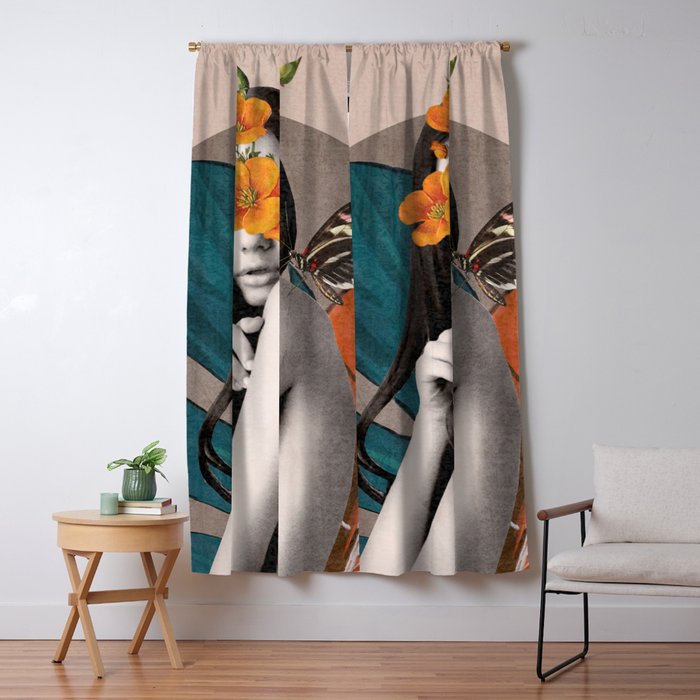 Tropical Girl 5 Window Curtain Gallery Image 1