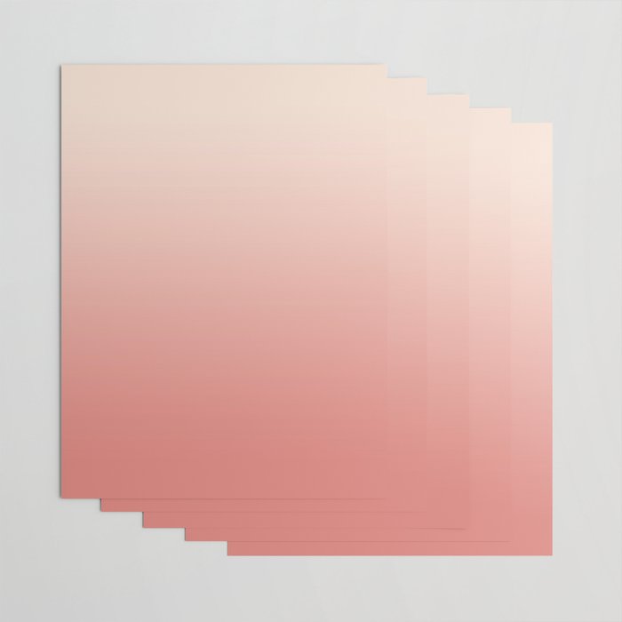 Ombre Pink Coral Wrapping Paper Gallery Image 3