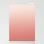 Ombre Pink Coral Stationery Card Gallery Image 2