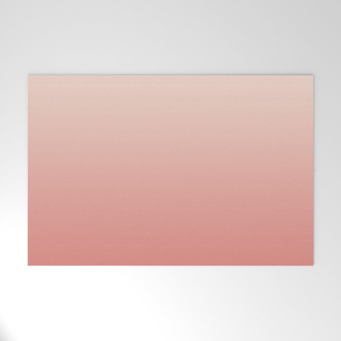 Ombre Pink Coral Welcome Mat Gallery Image 1