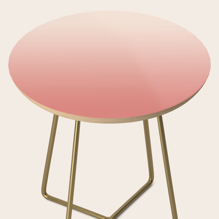 Ombre Pink Coral Side Table Gallery Image 2
