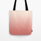Ombre Pink Coral Tote Bag Gallery Image 1