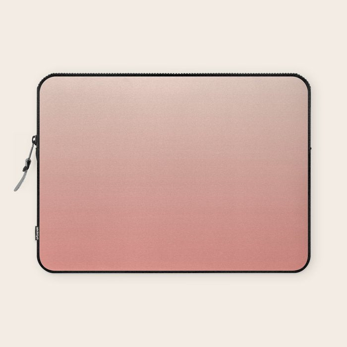 Ombre Pink Coral Laptop Sleeve Gallery Image 1