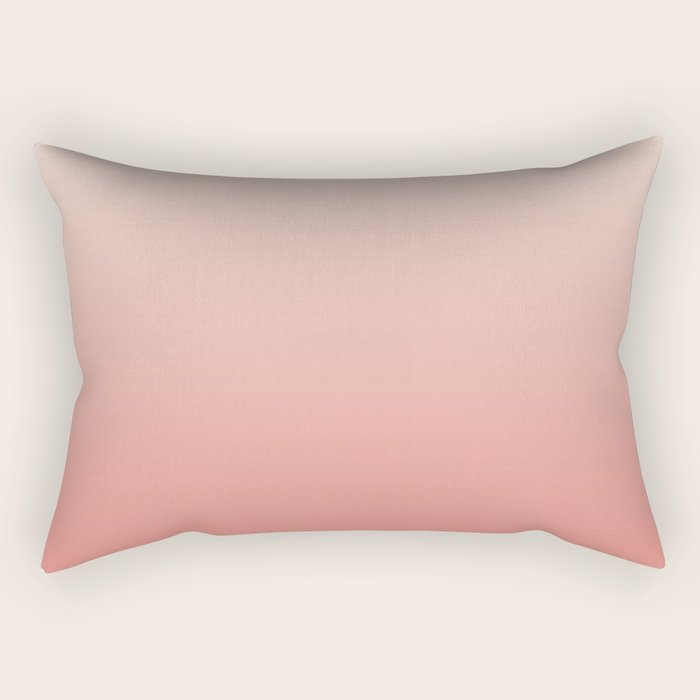Ombre Pink Coral Rectangular Pillow Gallery Image 2