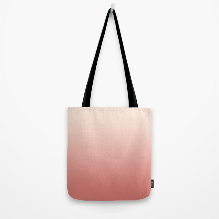 Ombre Pink Coral Tote Bag Gallery Image 2