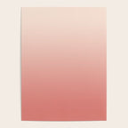 Ombre Pink Coral Poster Gallery Image 4
