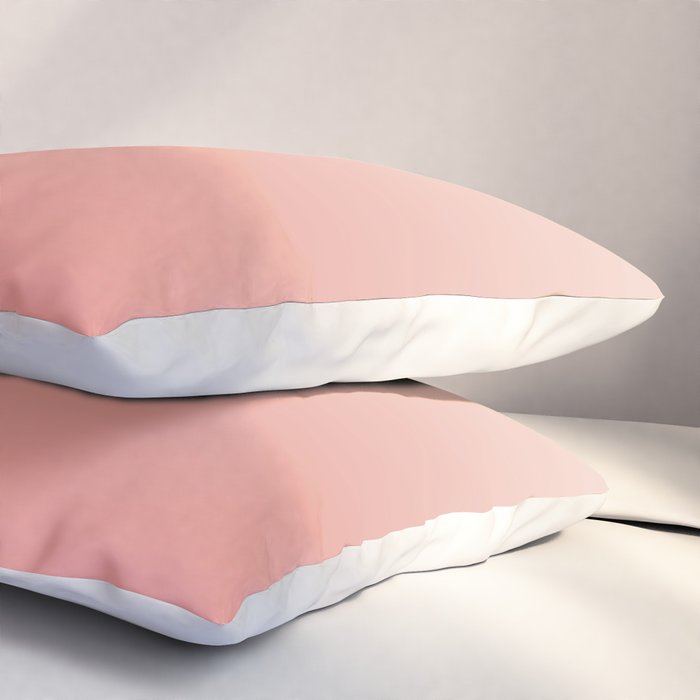 Ombre Pink Coral Pillow Sham Gallery Image 3