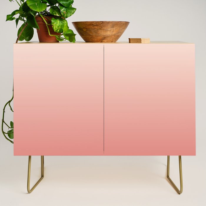 Ombre Pink Coral Credenza Gallery Image 1