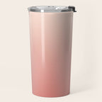 Ombre Pink Coral Travel Mug Gallery Image 2