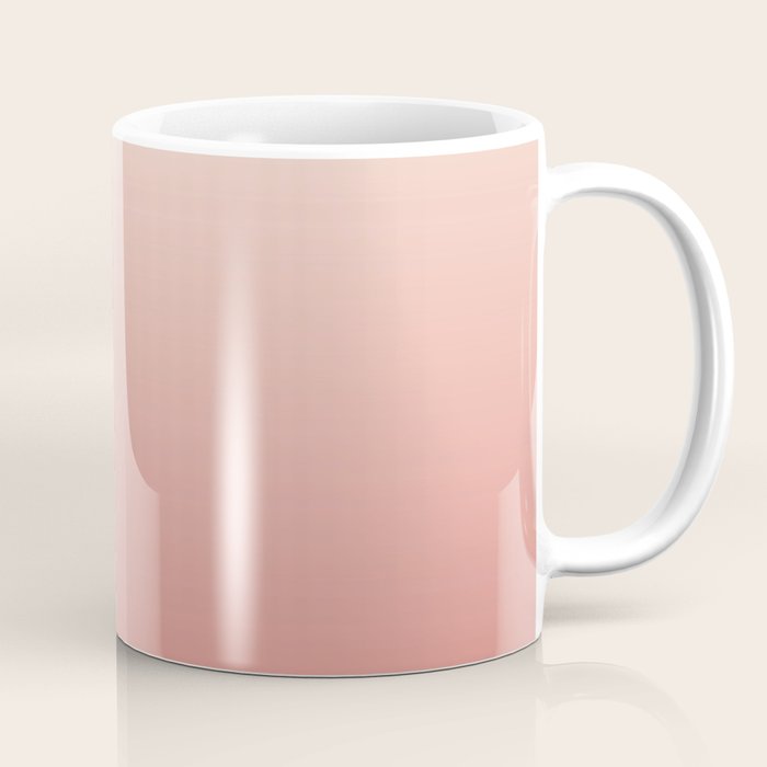 Ombre Pink Coral Coffee Mug Gallery Image 1