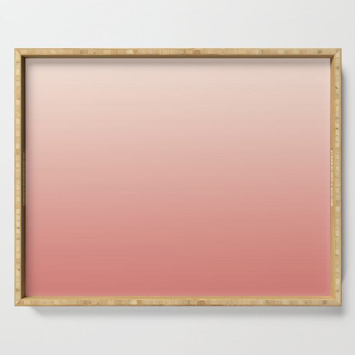 Ombre Pink Coral Serving Tray Gallery Image 1