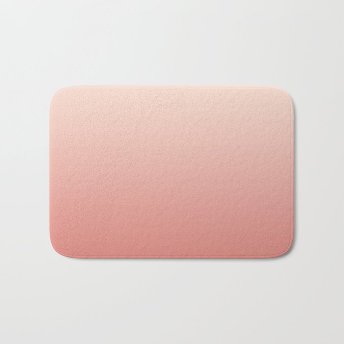 Ombre Pink Coral Bath Mat Gallery Image 1