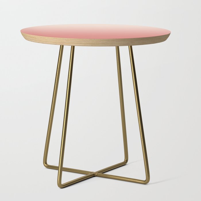 Ombre Pink Coral Side Table Gallery Image 1