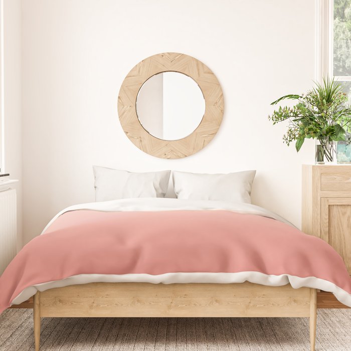 Ombre Pink Coral Duvet Cover Gallery Image 3