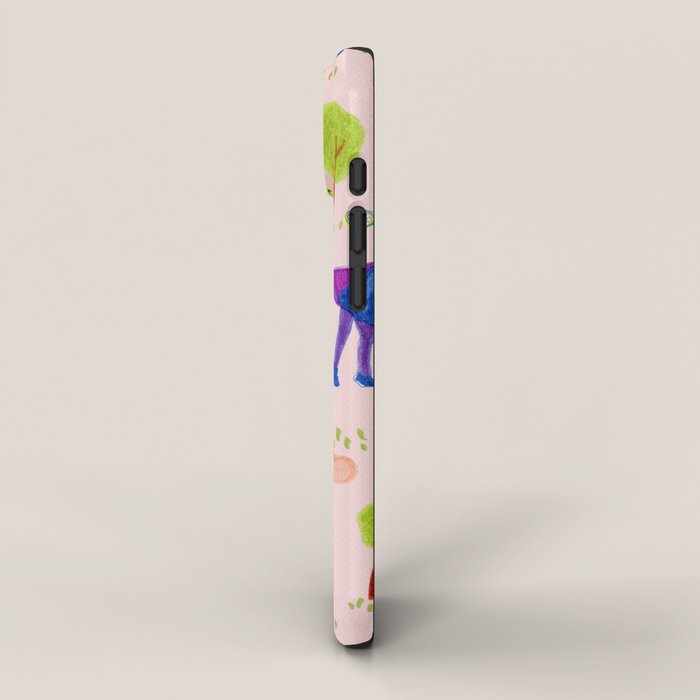 Let's Play Tennis in Peachy Pink iPhone Case Gallery Image 2