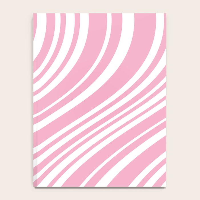 Wavy Stripes XXXI - Pastel Pink  Notebook Gallery Image 4