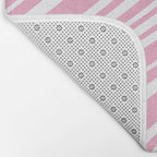 Wavy Stripes XXXI - Pastel Pink  Bath Mat Gallery Image 2