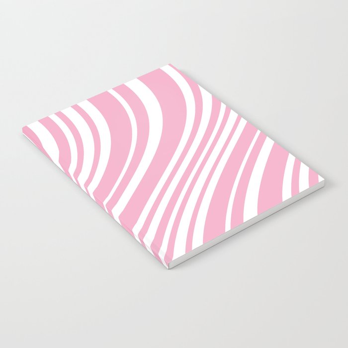 Wavy Stripes XXXI - Pastel Pink  Notebook Gallery Image 2
