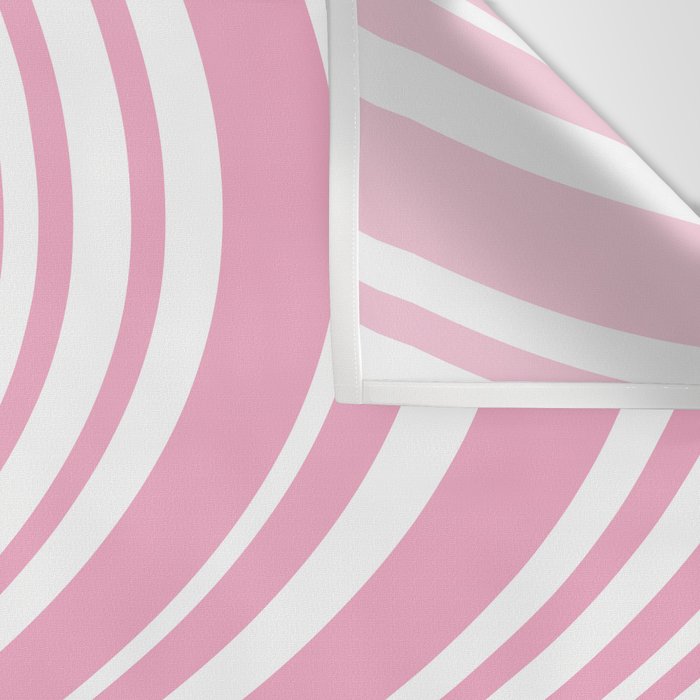 Wavy Stripes XXXI - Pastel Pink  Wall Tapestry Gallery Image 3
