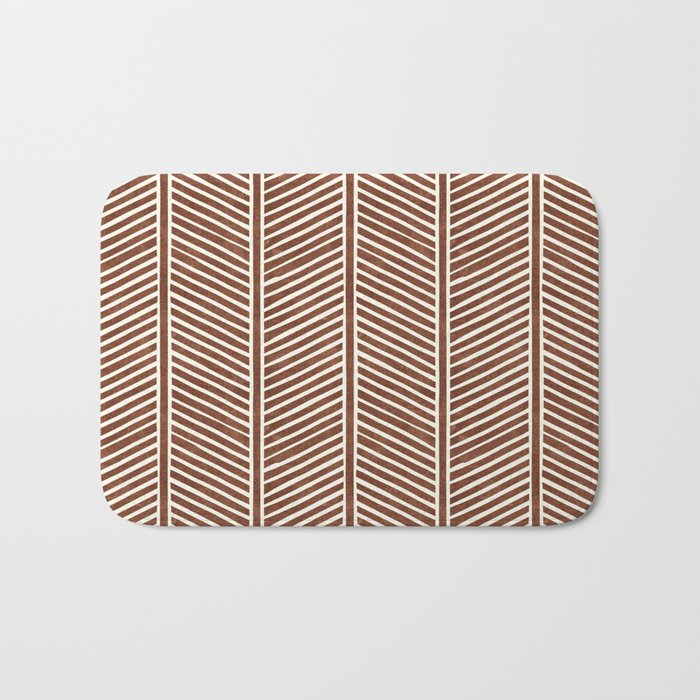 Organic Chevron on Brandywine Bath Mat Gallery Image 1