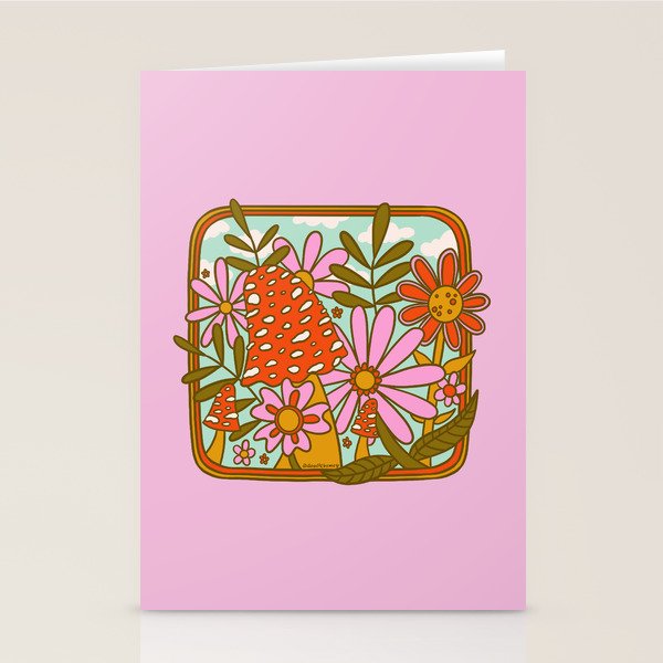 Mushrooms and Flowers Stationery Card Gallery Image 1