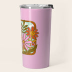 Mushrooms and Flowers Travel Mug Gallery Image 2