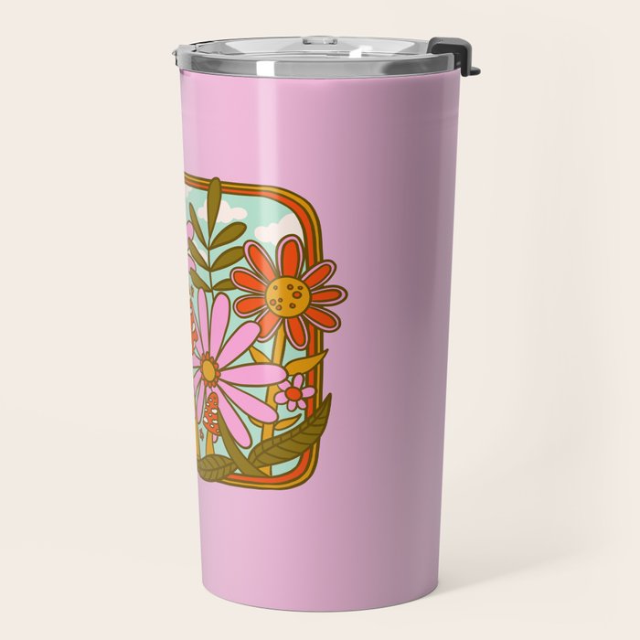 Mushrooms and Flowers Travel Mug Gallery Image 2