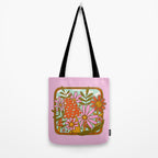Mushrooms and Flowers Tote Bag Gallery Image 2