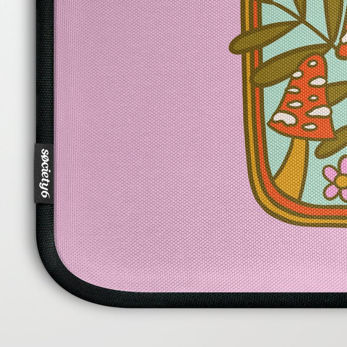 Mushrooms and Flowers Laptop Sleeve Gallery Image 3