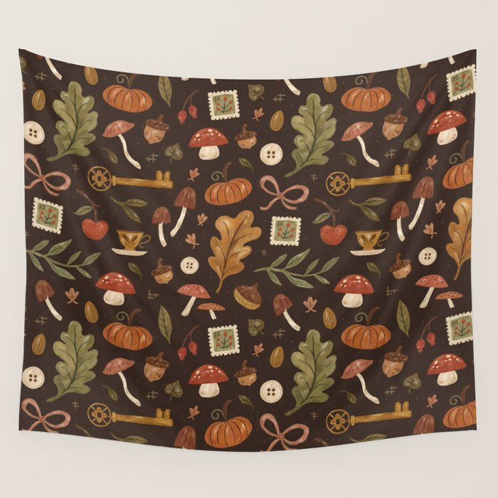 Autumn Treasures Wall Tapestry Gallery Image 1