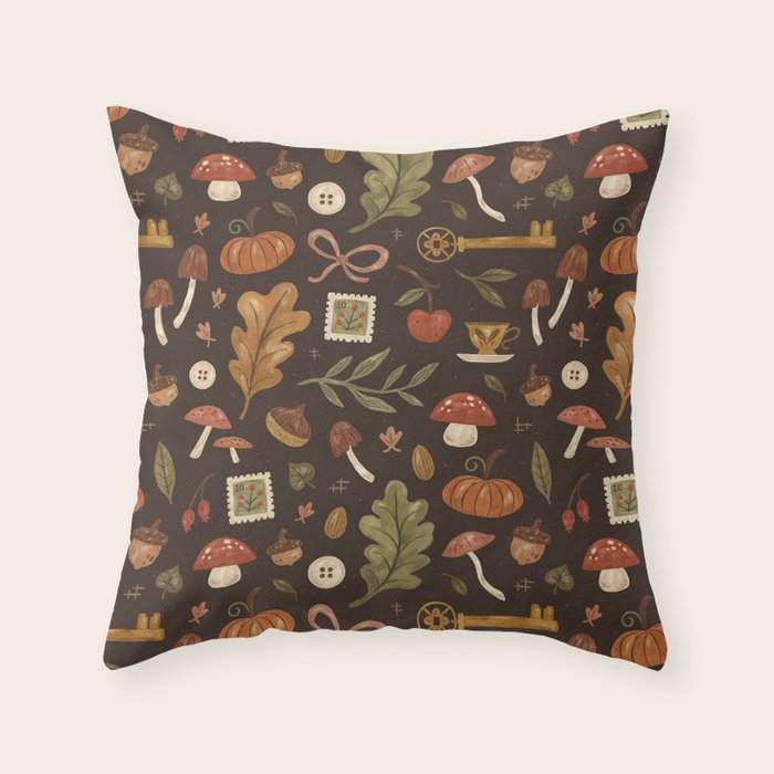 Autumn Treasures Throw Pillow Gallery Image 6